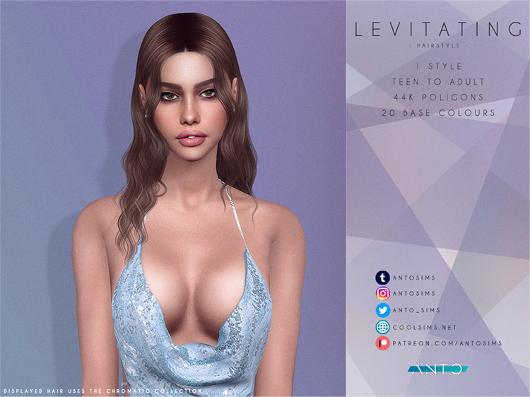 “Levitating” Hairstyle (Dua Lipa) Sims 4 CC