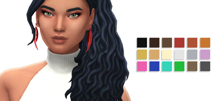 30 Best Maxis Match Curly Hair CC For The Sims 4 (All Free)