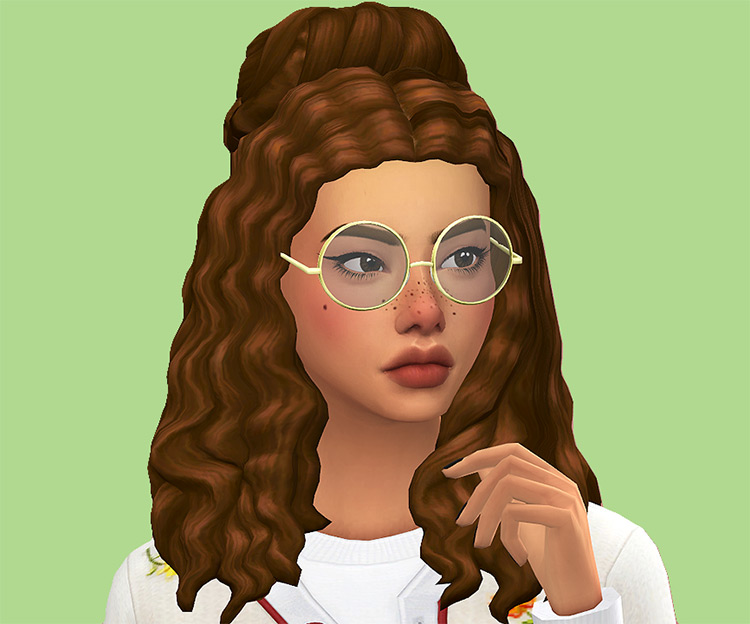 Girls Shoulder-length Chanel Hair for The Sims 4