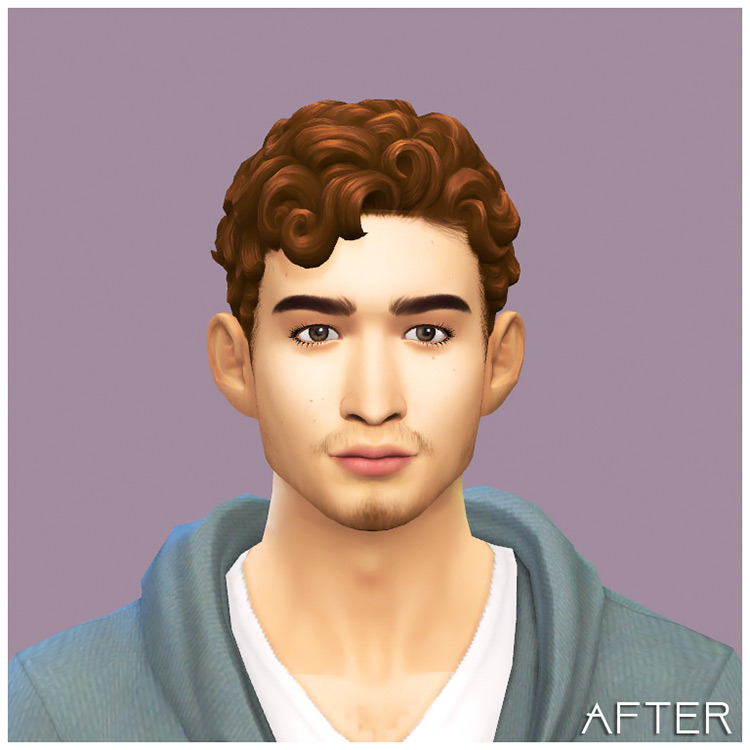 Male Zaid Tiny Living Hair Edit for The Sims 4