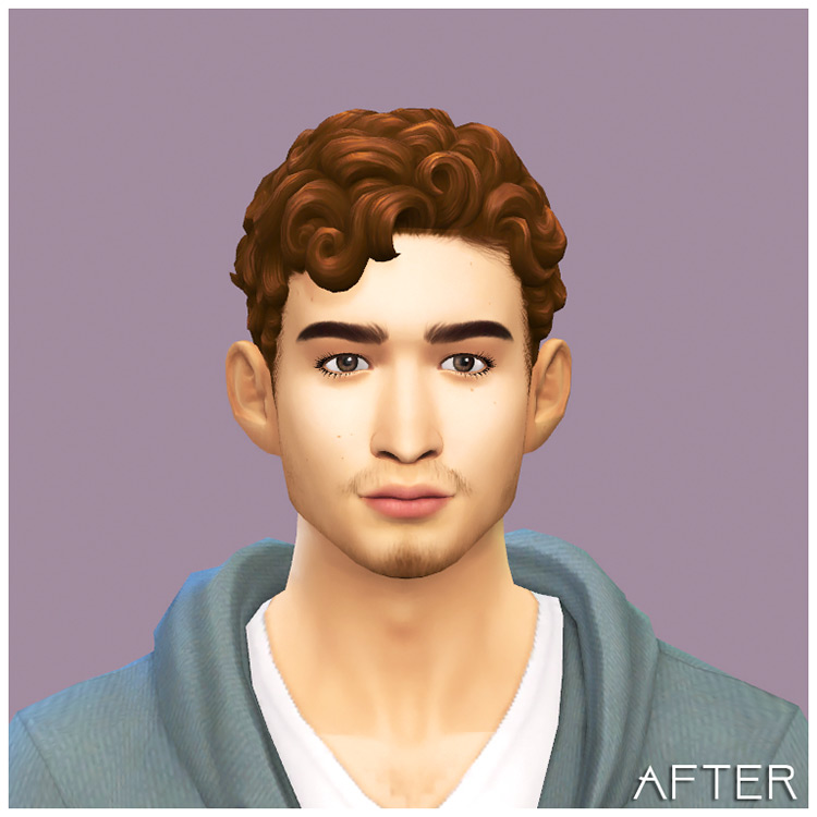 sims 4 curly short hair cc