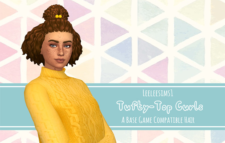 Tufty Top Curls (Maxis Match) TS4 CC