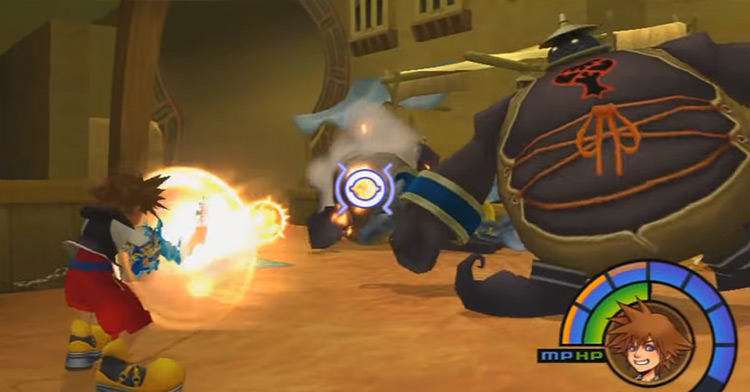 Casting Fire Magic on Large Body in Agrabah / KH 1.5 Remix