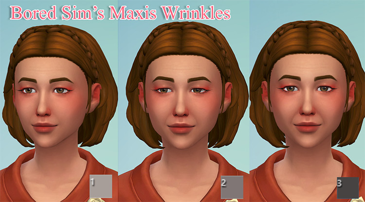 Lighter Maxis Match Wrinkles for The Sims 4