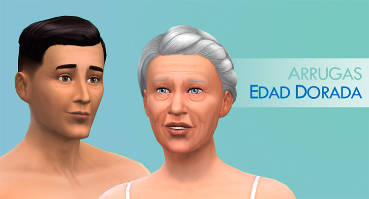 Golden Age Wrinkles CC for The Sims 4