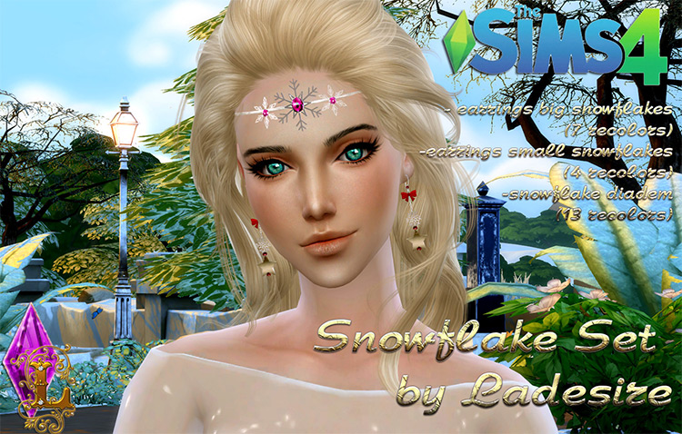 Snowflake Accessories Circlet / Sims 4 CC