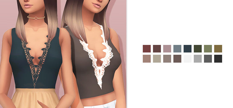 Sims 4 CC: Best Maxis Match Girl's Tops (All Free)