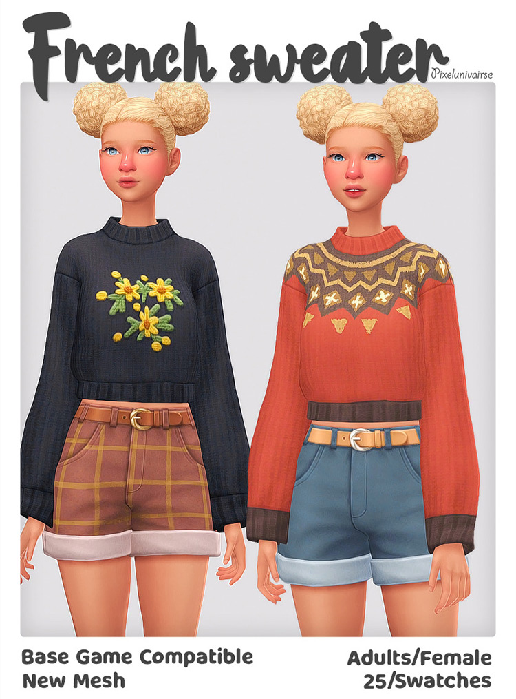 Sims 4 CC  Best Maxis Match Girl s Tops  All Free    FandomSpot - 29