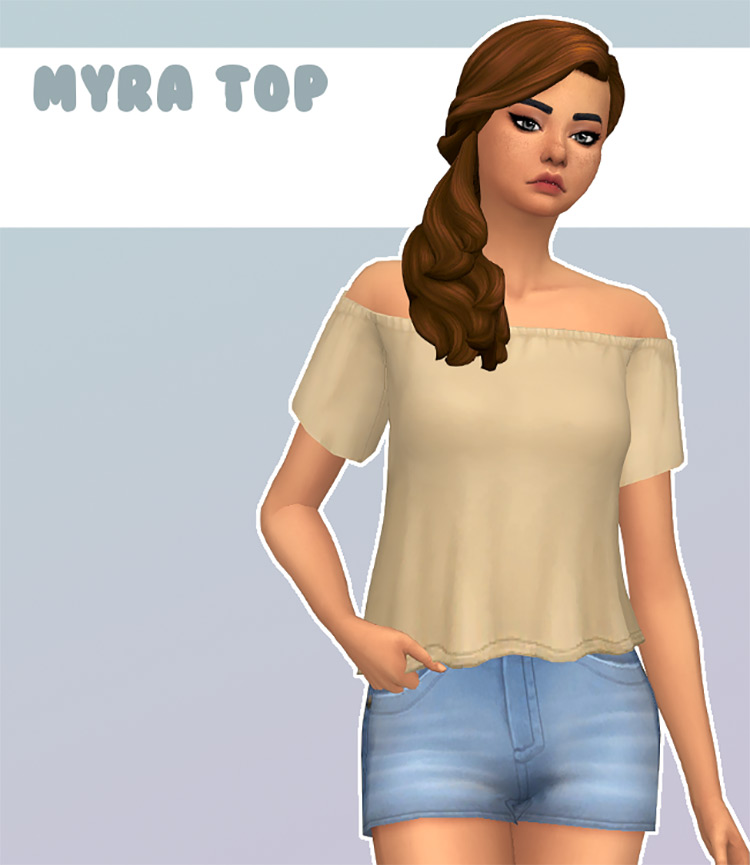 Sims 4 CC  Best Maxis Match Girl s Tops  All Free    FandomSpot - 47