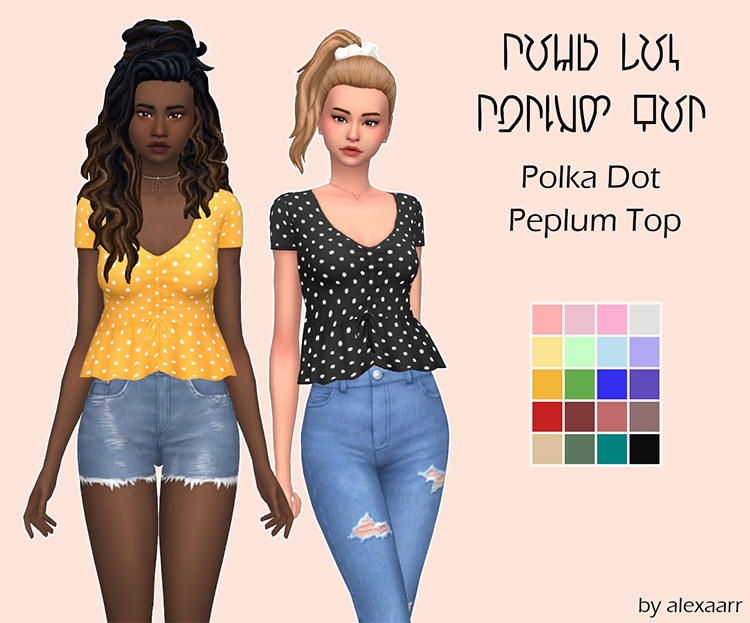 Sims 4 CC  Best Maxis Match Girl s Tops  All Free    FandomSpot - 88