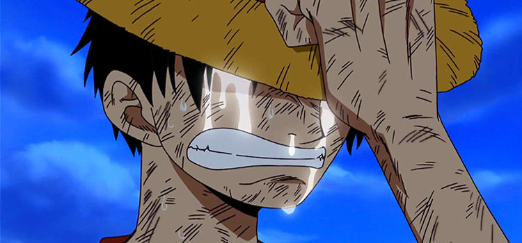 Luffy Crying in One Piece Anime
