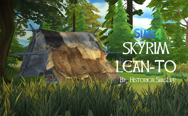 Skyrim Lean-To Mod / Sims 4 CC