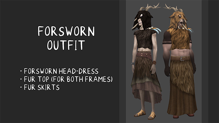 Forsworn Outfits Sims 4 CC