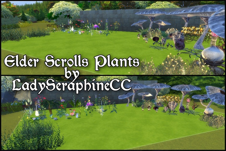 Elder Scrolls Flora Set / Sims 4 CC