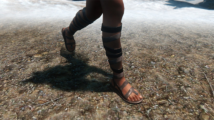 Leather Sandals Mod For Skyrim