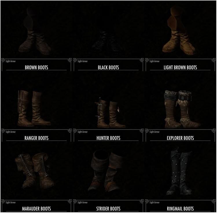 Skyrim Mods For Shoes  Boots   Sneakers  Male   Female    FandomSpot - 29