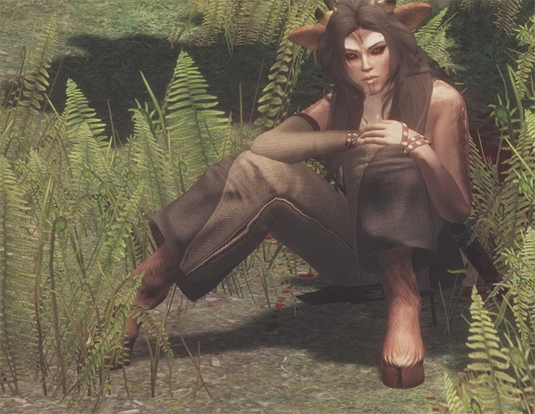 Deer Hooves and Tail / Skyrim Mod