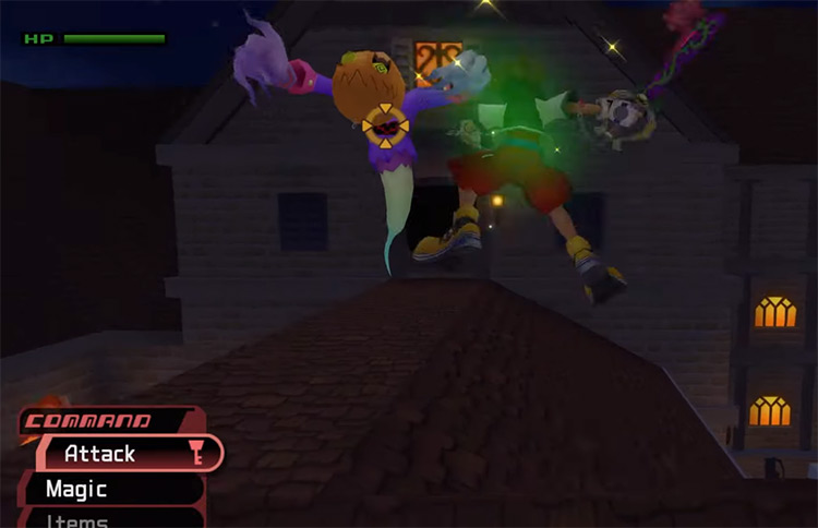 Search Ghost on Traverse Town Shops Rooftop (Second District) / KH1.5 HD Screenshot