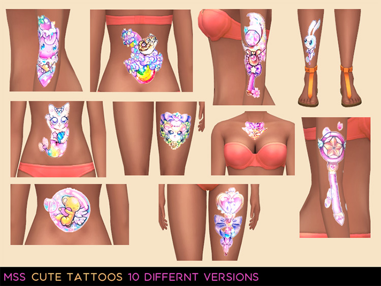 Cutest Tattoo CC For The Sims 4  All Free    FandomSpot - 36