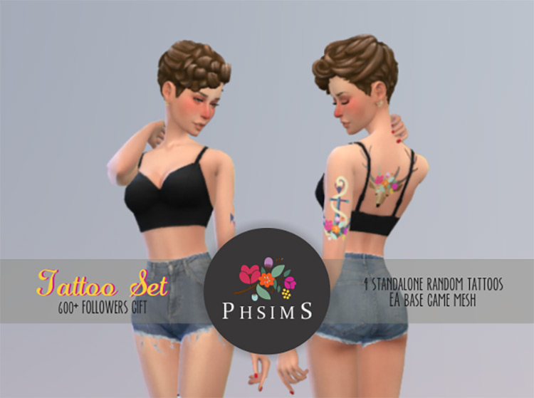 Cutest Tattoo CC For The Sims 4  All Free    FandomSpot - 77