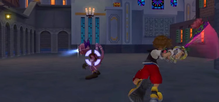 Sora swinging at a Sniperwild Heartless / KH1.5 Remix