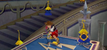 Hollow Bastion Entrance Hall with Blue Rhapsody Heartless (KH1.5)