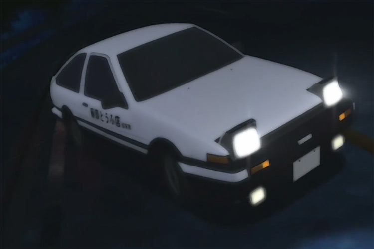 Toyota AE86 in Initial D anime