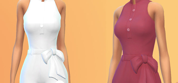 Female Whitney Jumpsuit Recolor (Sims 4 CC)