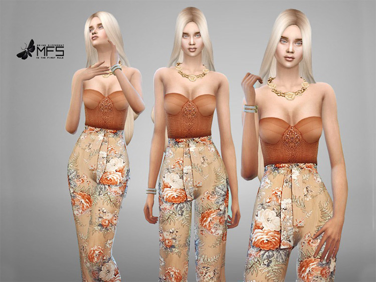 Best Jumpsuit CC For The Sims 4  Maxis Match   Alpha    FandomSpot - 86