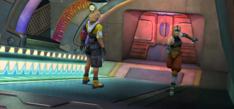 Lakkam running in Airship Hallway (FFX HD)