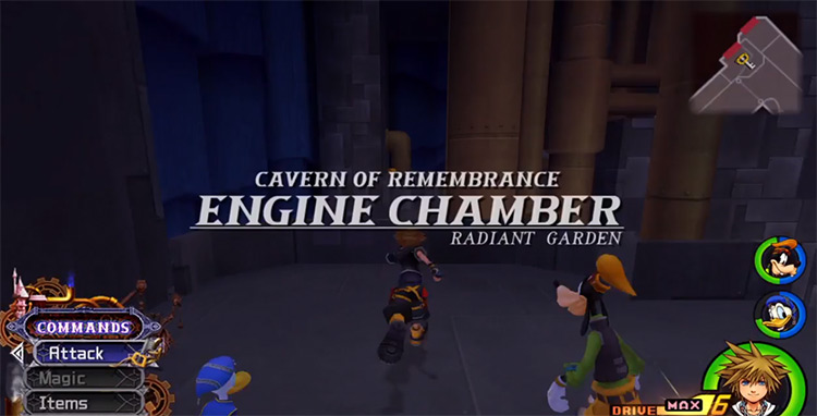 Engine Chamber Screenshot in Cavern of Remembrance / KH2.5 Remix