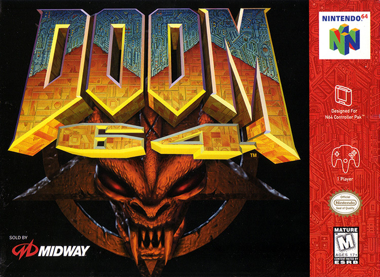 Doom 64 (1997) N64 Box Art
