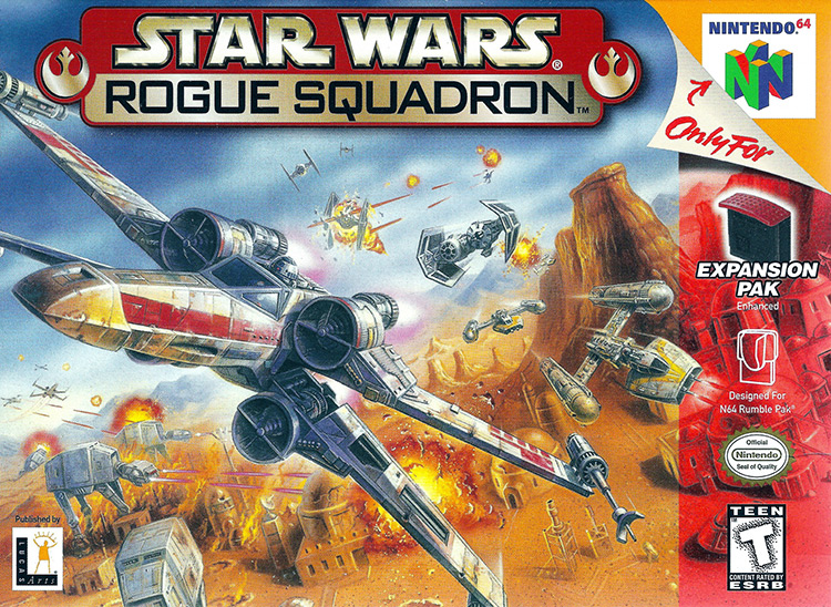 Star Wars Rogue Squadron (1998) N64 Box Art