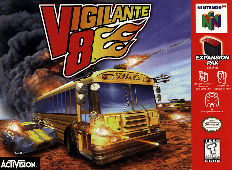 Vigilante 8 N64 Box Art