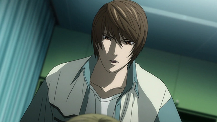 Light Yagami Close-up in Death Note anime