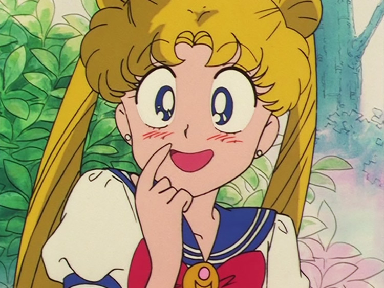 Usagi Tsukino Closeup in Sailor Moon anime
