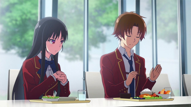 Ayanokoji and Horikita from Classroom of the Elite Anime