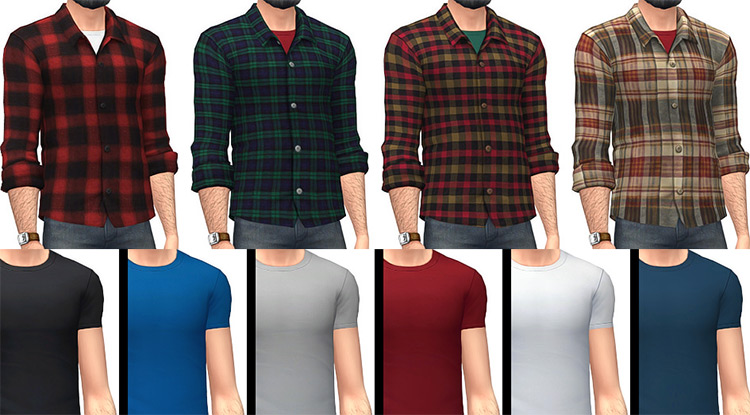 Sims 4 Cc Male Shirts