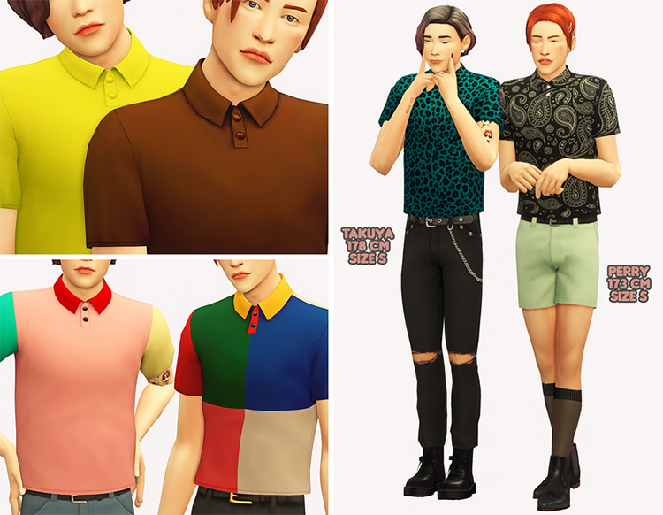 If You Polo (Male Shirts) / Sims 4 CC