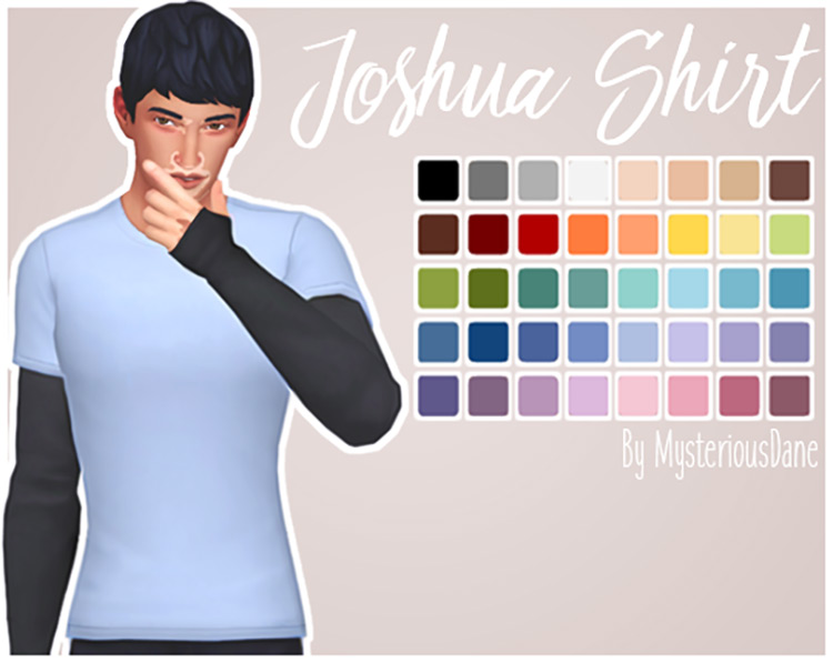 Joshua Shirt (Males) / Sims 4 CC