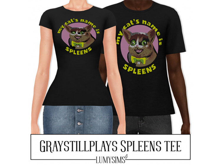GrayStillPlays Spleens Tee (Males) / Sims 4 CC