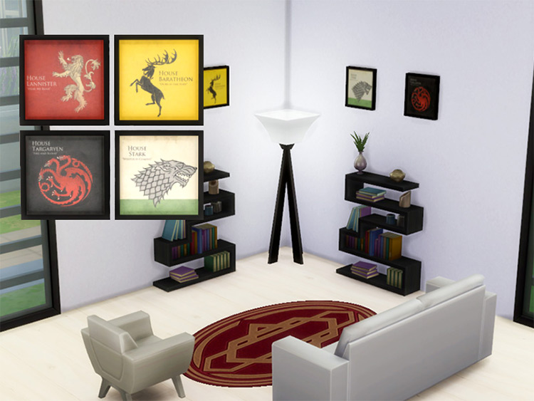 Game of Thrones Houses Logos / Sims 4 CC