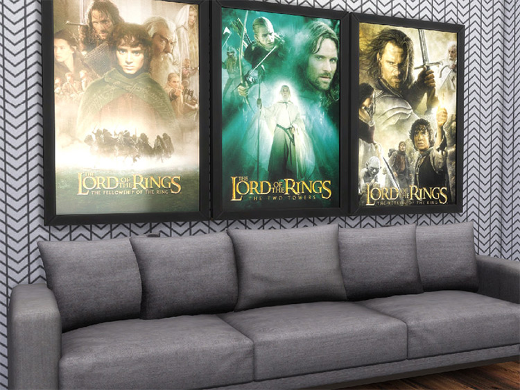 Lord of the Rings Paintings / Sims 4 CC