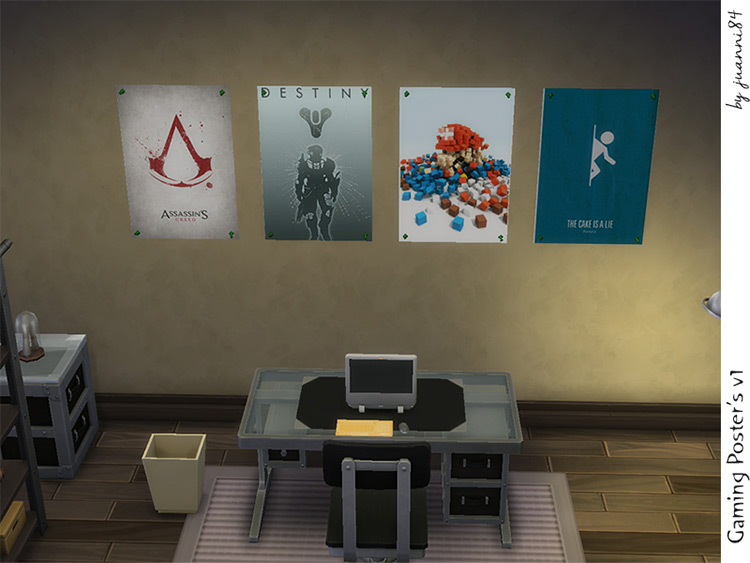Gaming Posters Set / Sims 4 CC
