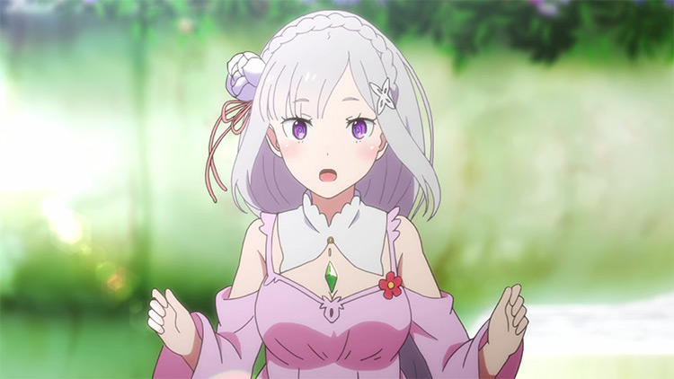 Emilia from Re:Zero anime