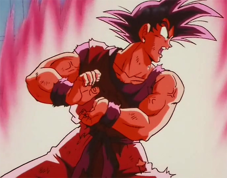Goku Doing Kamehameha in Dragon Ball Z