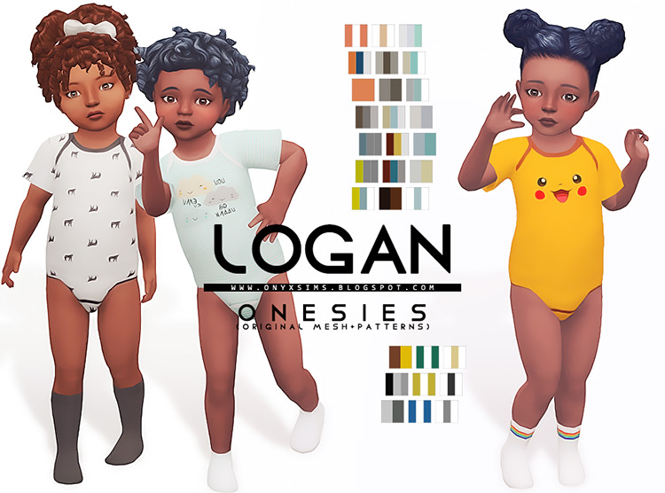 Logan Onesies Set / Sims 4 CC