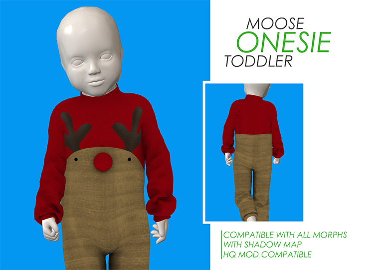 Moose Onesie / Sims 4 CC