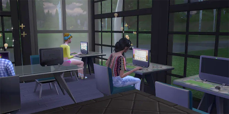 Game Dev career mod in Sims 4