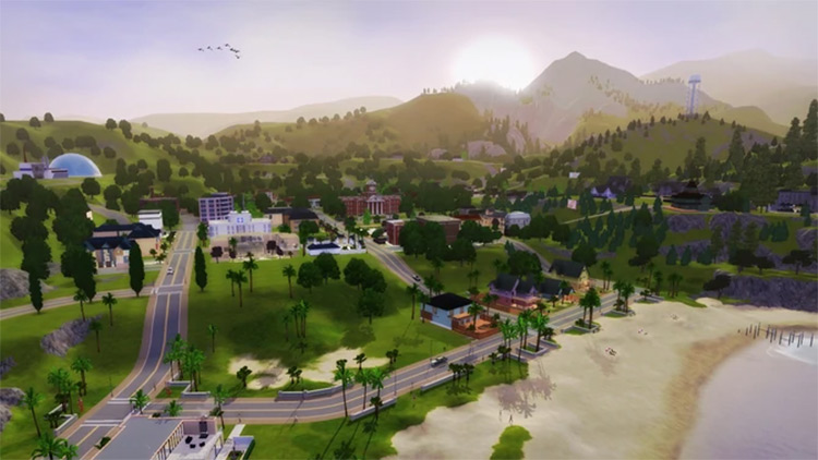 Sunset Valley en los Sims 3